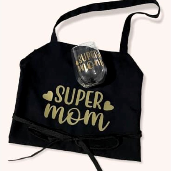 Apron and Wine Glass Gift Set - Picture 1 of 1